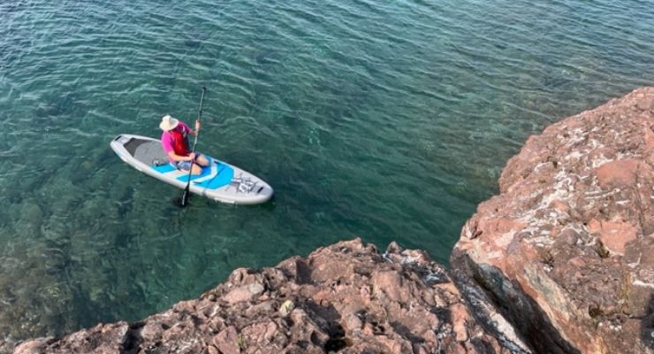 Paddleboard at Copper Harbor, MI